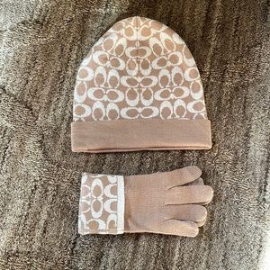 Coach hat & matching gloves